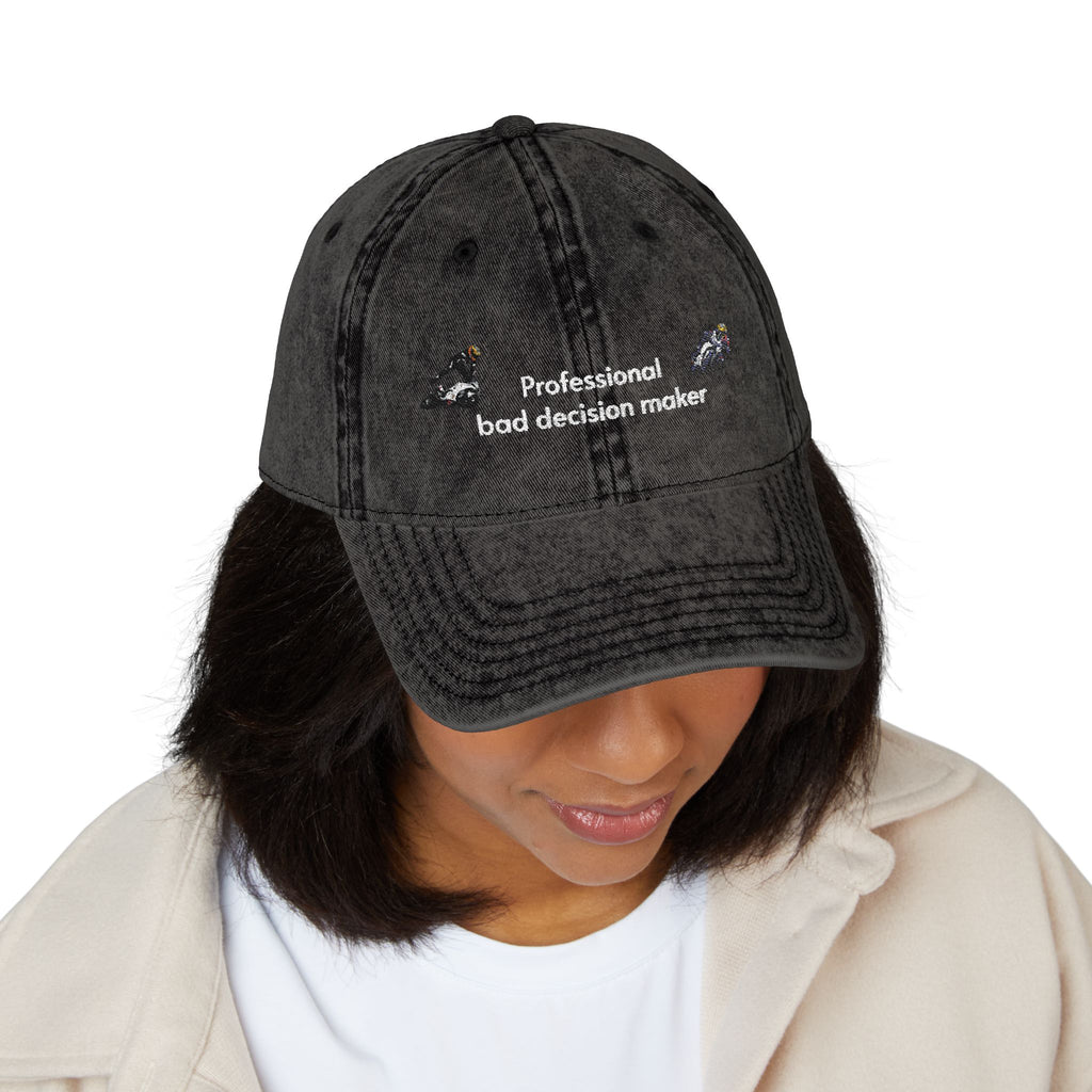 "Professional Bad Decision Maker" Vintage Cap